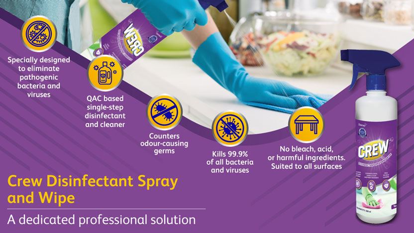 Diversey Prosumer Crew Disinfectant Spray and Wipe​