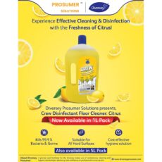 Stain Crew Floor Cleaner Disinfectant 500ml (Citrus Woody) | Kills 99.9%  Germs & Bacteria | For Floors, Tiles, Taps | Pack of 2